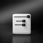 SBS Kelioninis adapteris 2xUSB-C 1xUSB-A universalus - baltas