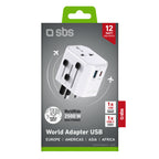 SBS Kelioninis adapteris TEADAPTUSBTCUNI USB-C USB-A universalus - baltas