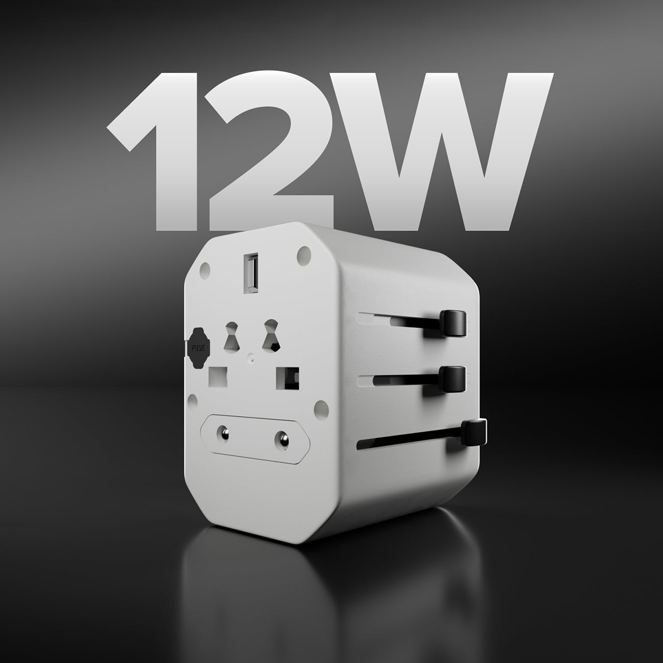 SBS Kelioninis adapteris TEADAPTUSBTCUNI USB-C USB-A universalus - baltas