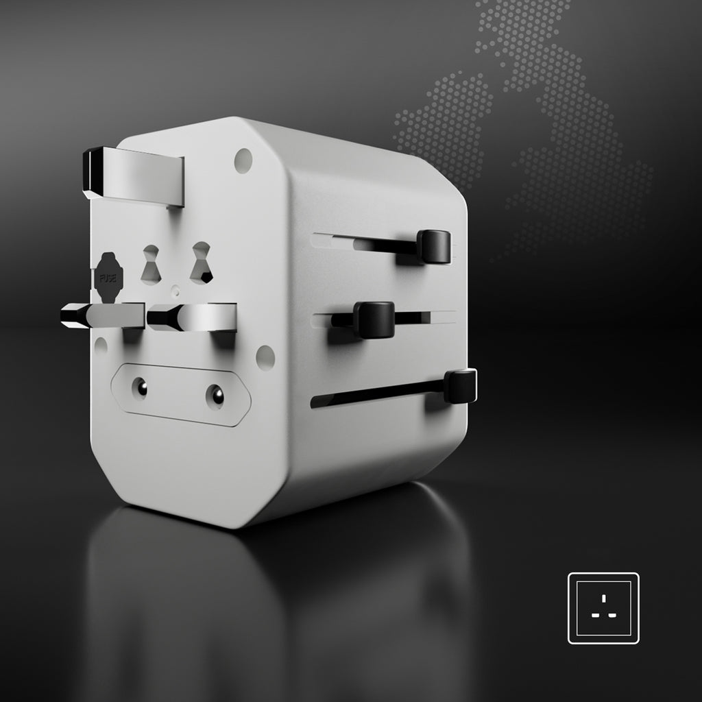 SBS Kelioninis adapteris TEADAPTUSBTCUNI USB-C USB-A universalus - baltas