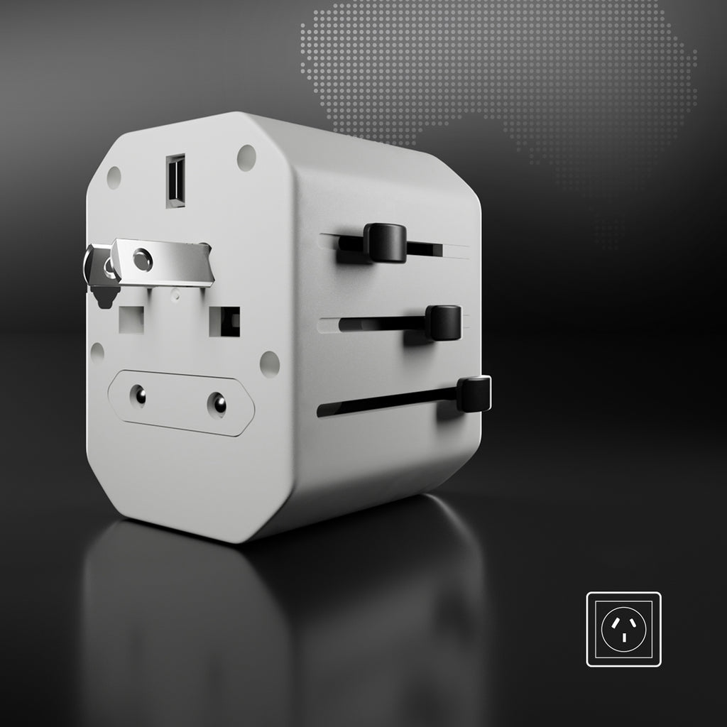 SBS Kelioninis adapteris TEADAPTUSBTCUNI USB-C USB-A universalus - baltas
