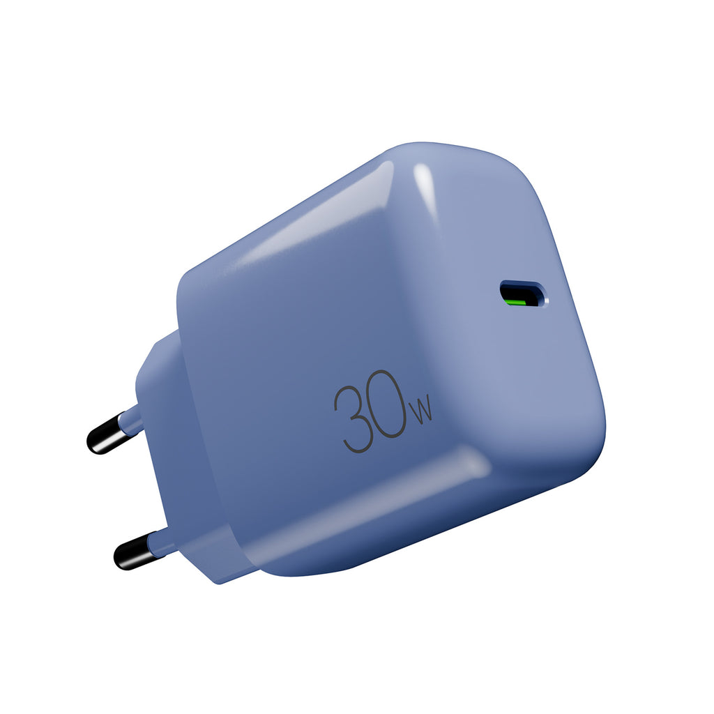 Puro Pro Lite 30W USB-C sieninis įkroviklis - mėlynas