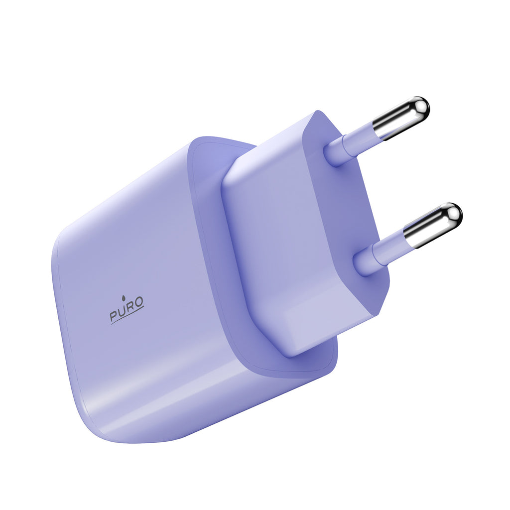 Puro Pro Lite 30W USB-C sieninis įkroviklis - violetinis