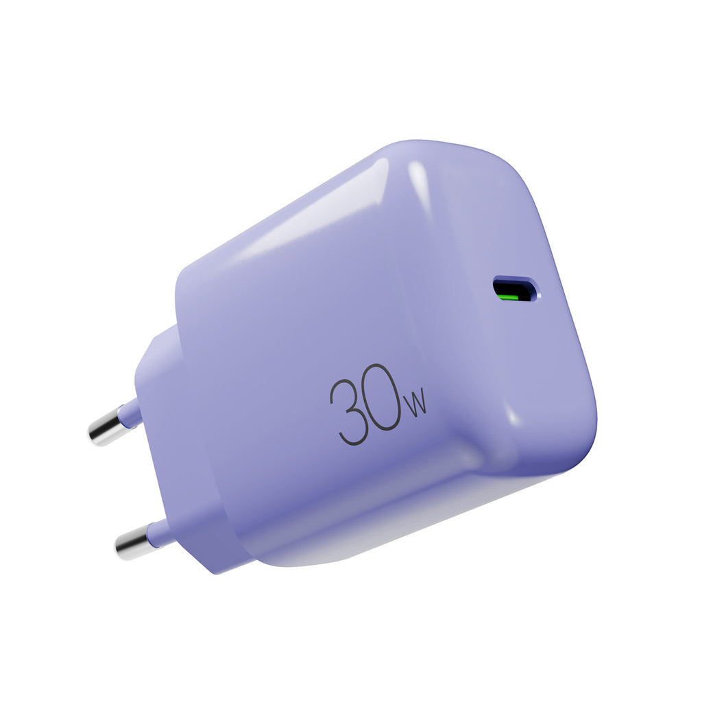 Puro Pro Lite 30W USB-C sieninis įkroviklis - violetinis