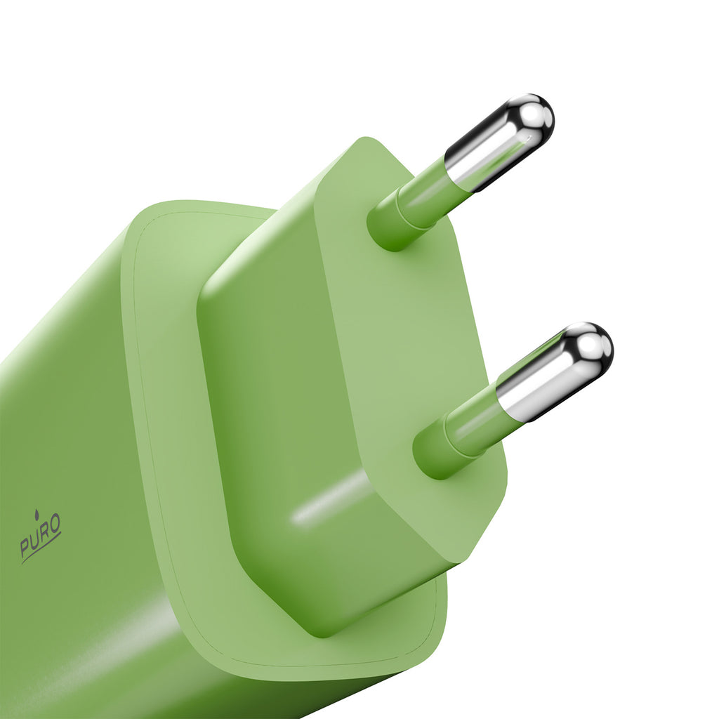 Puro Pro Lite 30W USB-C sieninis įkroviklis - žalias
