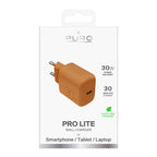 Puro Pro Lite 30W USB-C sieninis įkroviklis - oranžinis