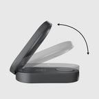 SBS sulankstoma belaidė įkrovimo stotelė 3-in-1 QI2 MFI - Made for iPhone - juodas