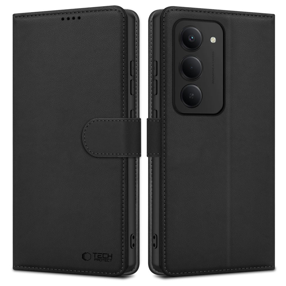 Tech-Protect Wallet dėklas Xiaomi Redmi 15 4G/5G – juodas -- Xiaomi Redmi 15