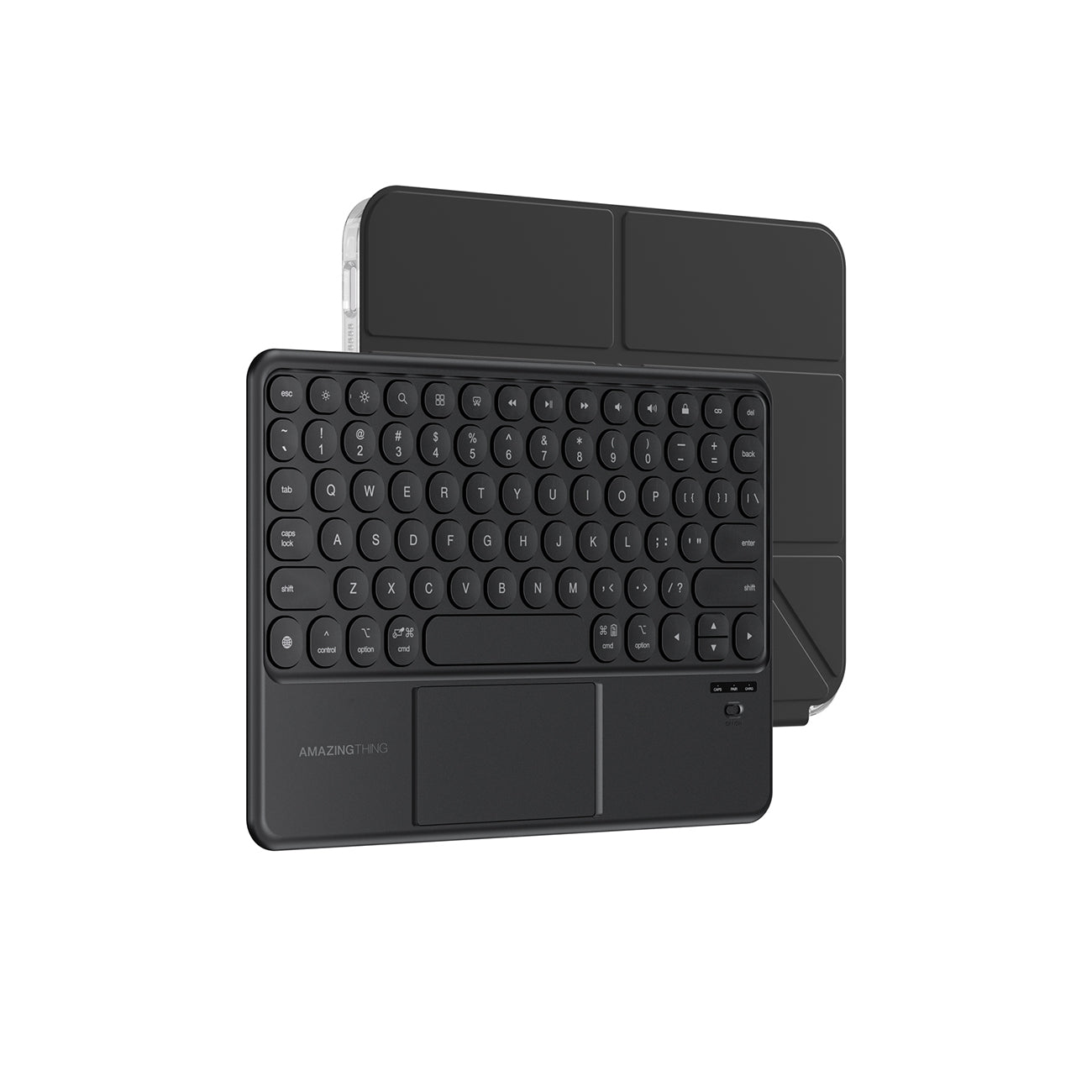 AmazingThing Minimal Case KeyLite Combo klaviatūros dėklas, skirtas iPad Air 11" M3/M4 (2025/2026) - juodas
