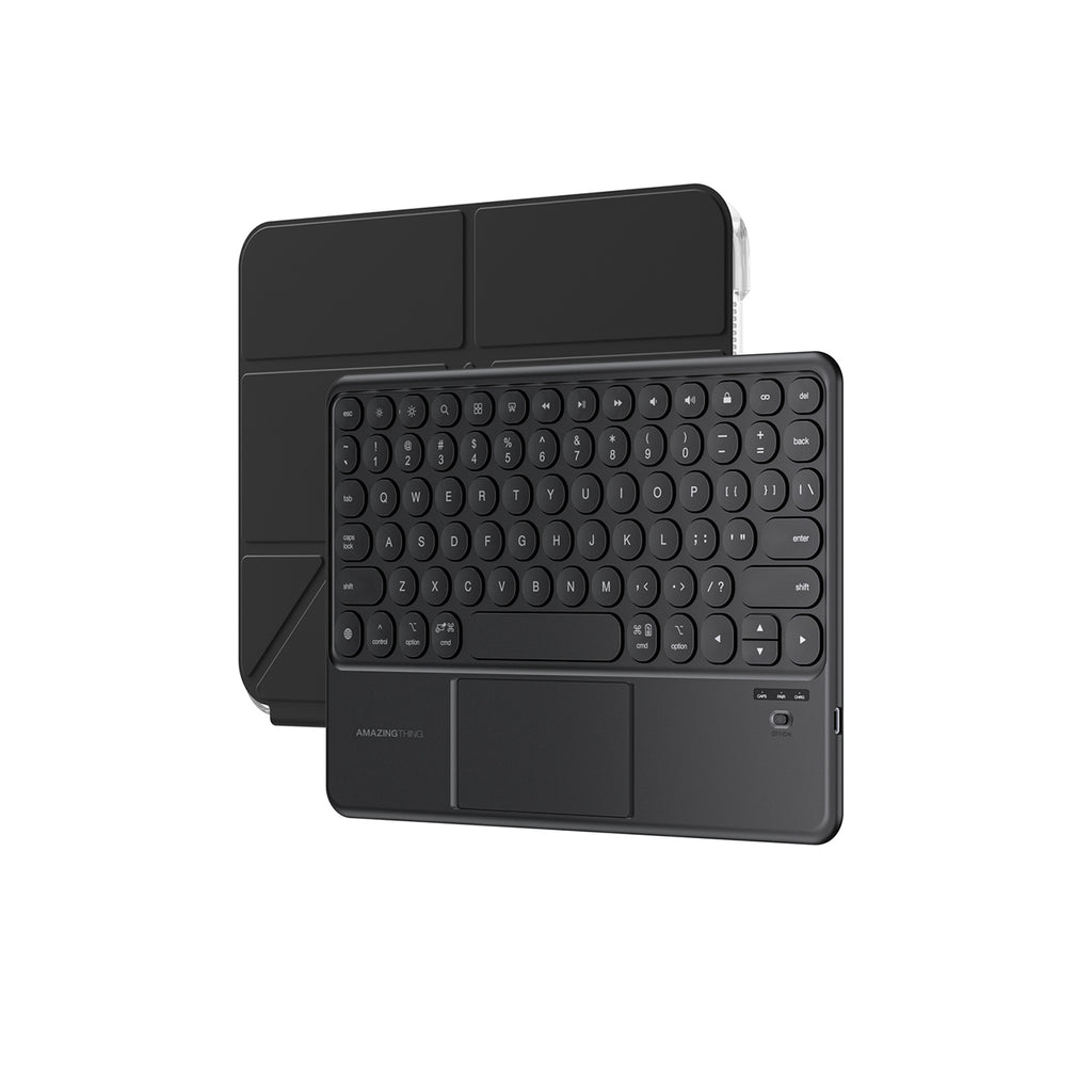 AmazingThing Minimal Case KeyLite Combo klaviatūros dėklas, skirtas iPad Air 11" M3/M4 (2025/2026) - juodas