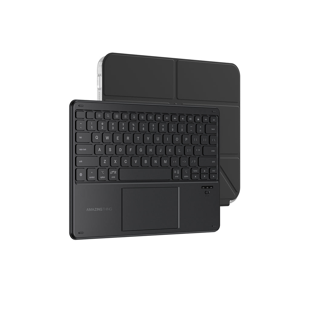 AmazingThing Minimal Case Keylite Combo klaviatūros dėklas, skirtas iPad 11" 2025 - juodas