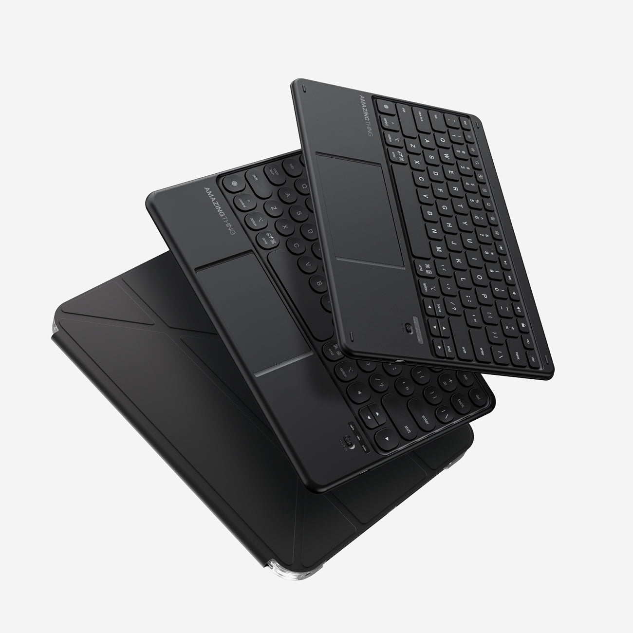 AmazingThing Minimal Case Keylite Combo klaviatūros dėklas, skirtas iPad 11" 2025 - juodas