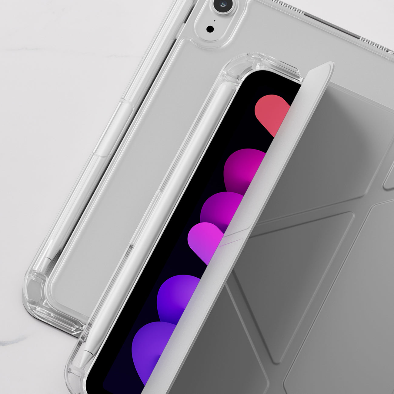 AmazingThing Minimal dėklas skirtas iPad Air 11" M2/M3/M4 (2024/2025/2026) - pilka -- iPad Air 11" (2024)