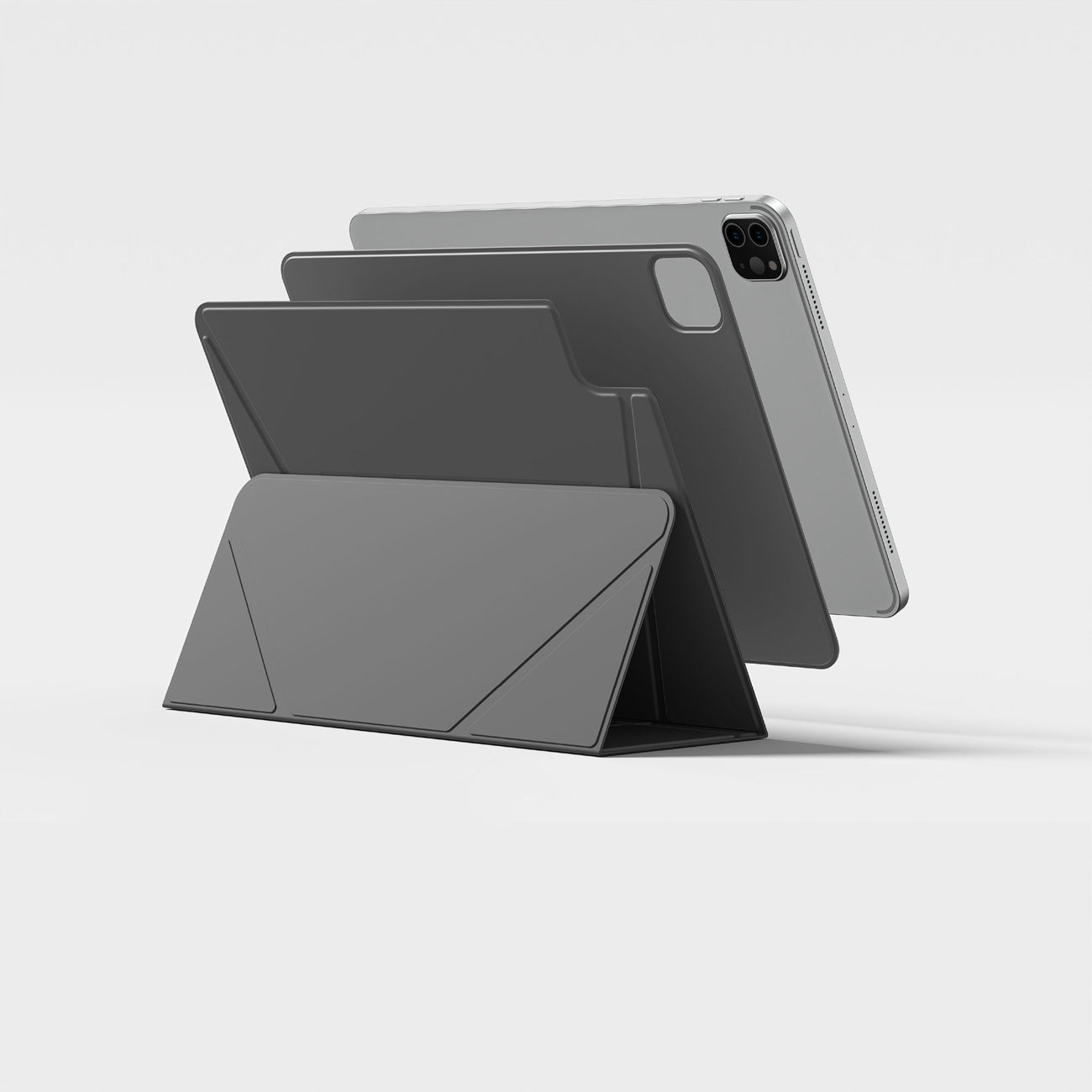 „AmazingThing Matte Pro Mag Folio“ dėklas su stovu, skirtas iPad Air 11" M3/M4 (2025/2026) – juodas