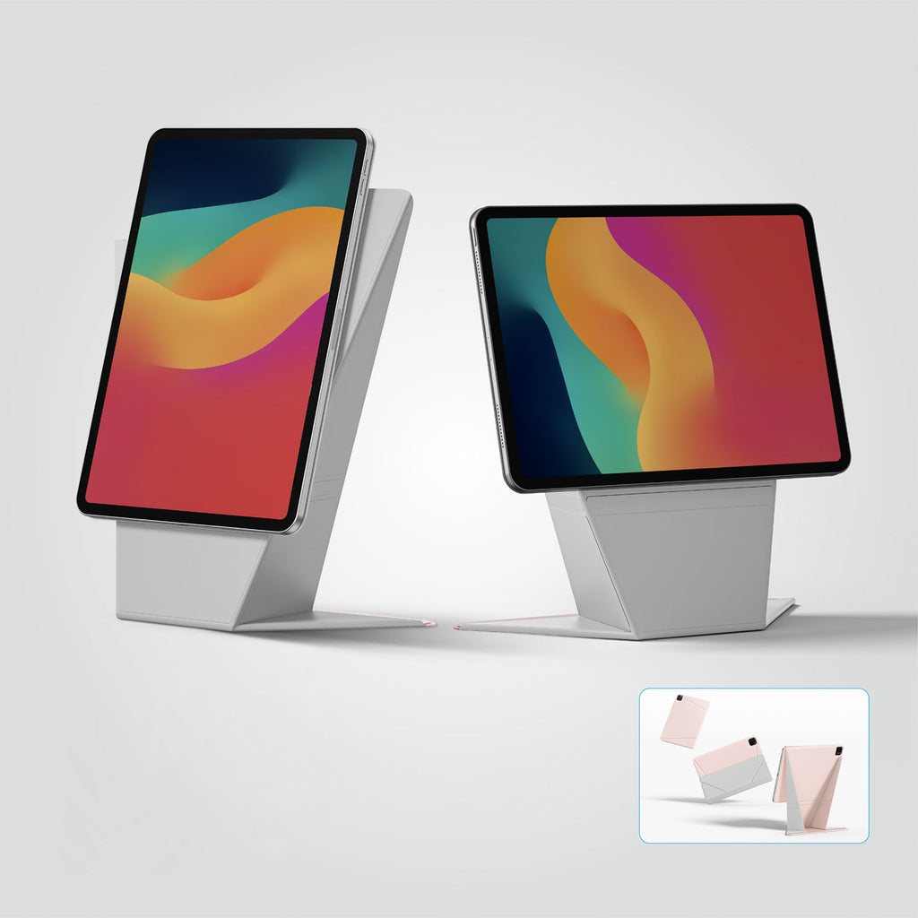 „AmazingThing Matte Pro Mag Folio“ dėklas su stovu iPad Air 11" M3/M4 (2025/2026) – rožinis