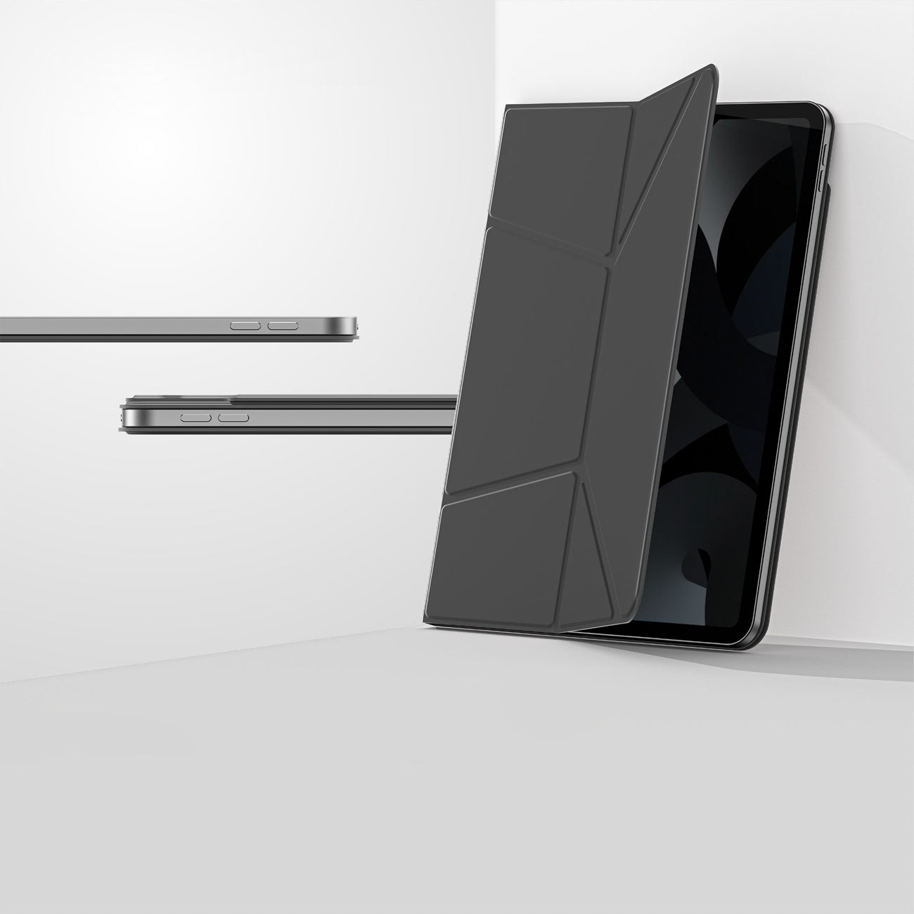 „AmazingThing Matte Pro Mag Folio“ dėklas su stovu, skirtas iPad Air 13" M3/M4 (2025/2026) – juodas