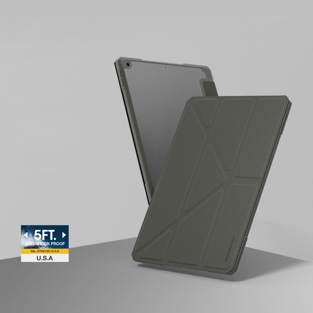 „AmazingThing Titan Pro Folio“ dėklas, skirtas iPad Air 11" M3/M4 (2025/2026) – pilkas