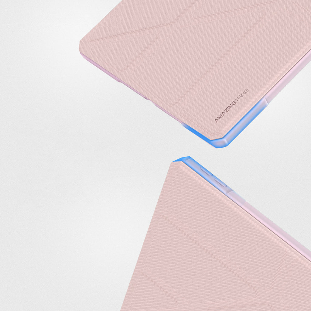 AmazingThing Titan Pro sulankstomas dėklas skirtas iPad Air 11" M3/M4 (2025/2026) - Rožinė -- iPad Air 11" (2024)