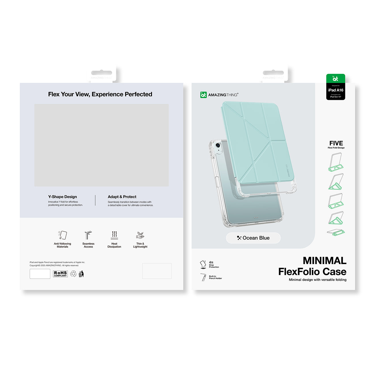 AmazingThing Minimal Case iPad 11" 2022/2025 - Mėlyna -- iPad 10 / iPad 11