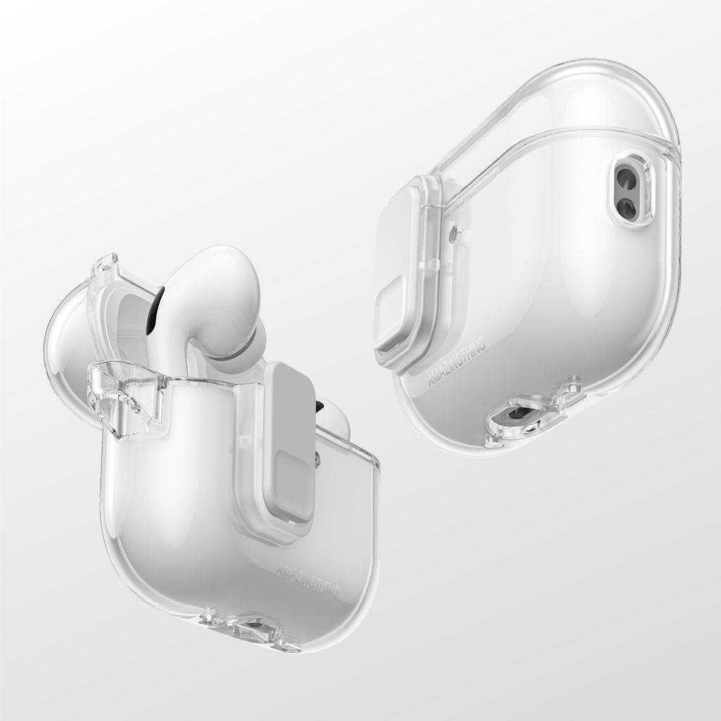 Nuostabus dalykas AirPods Pro 3 Minimal Case Clear