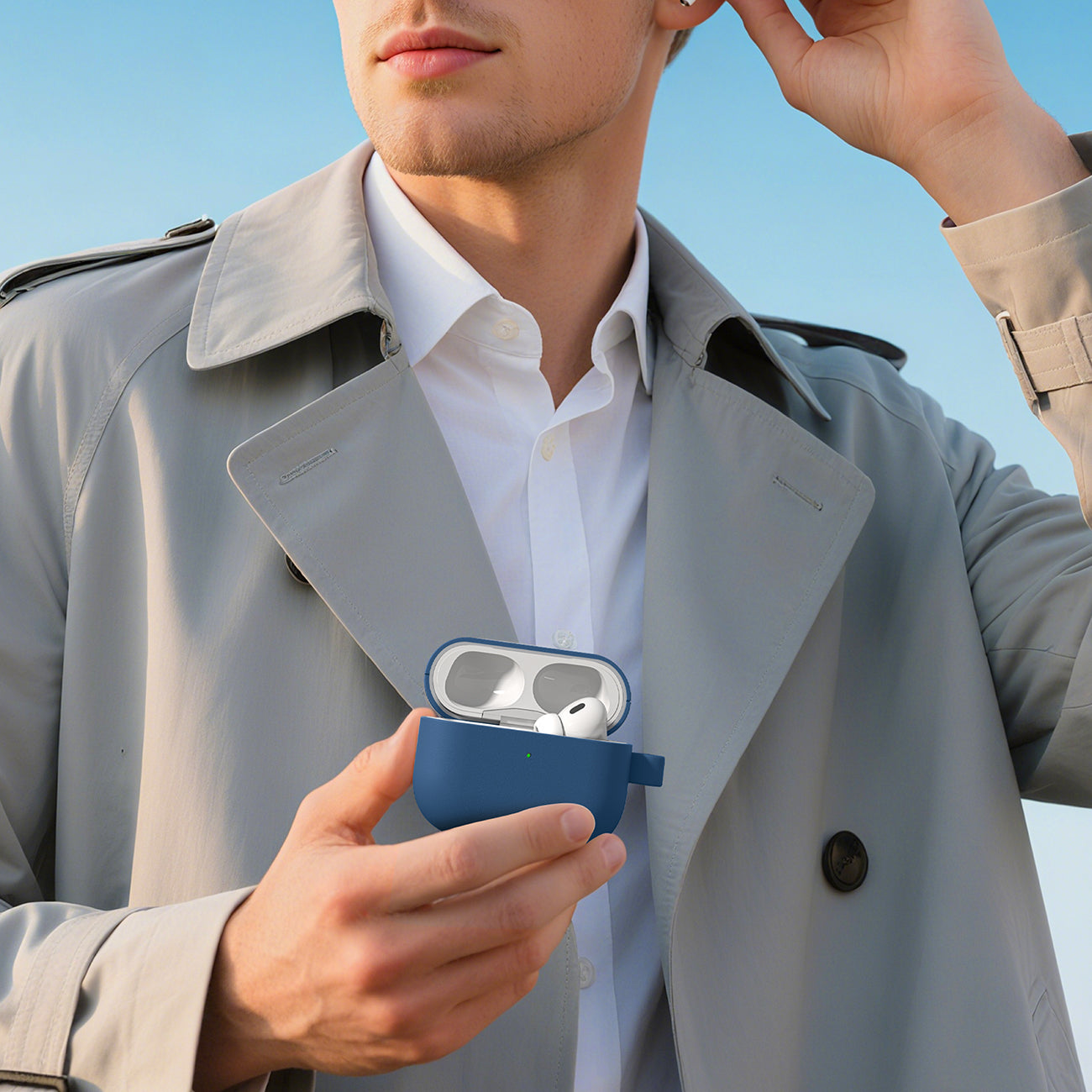 AmazingThing Glamour dėklas AirPods Pro 3 – mėlynas