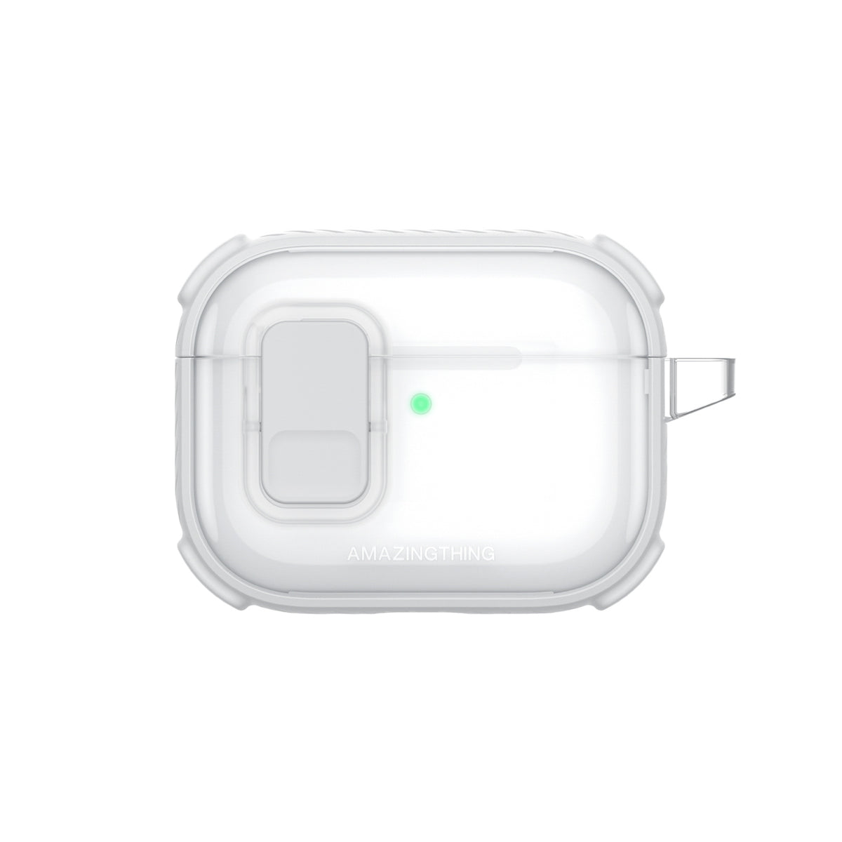 Skaidrus „AmazingThing Titan Pro Mag Case“, skirtas AirPods Pro 3 - White