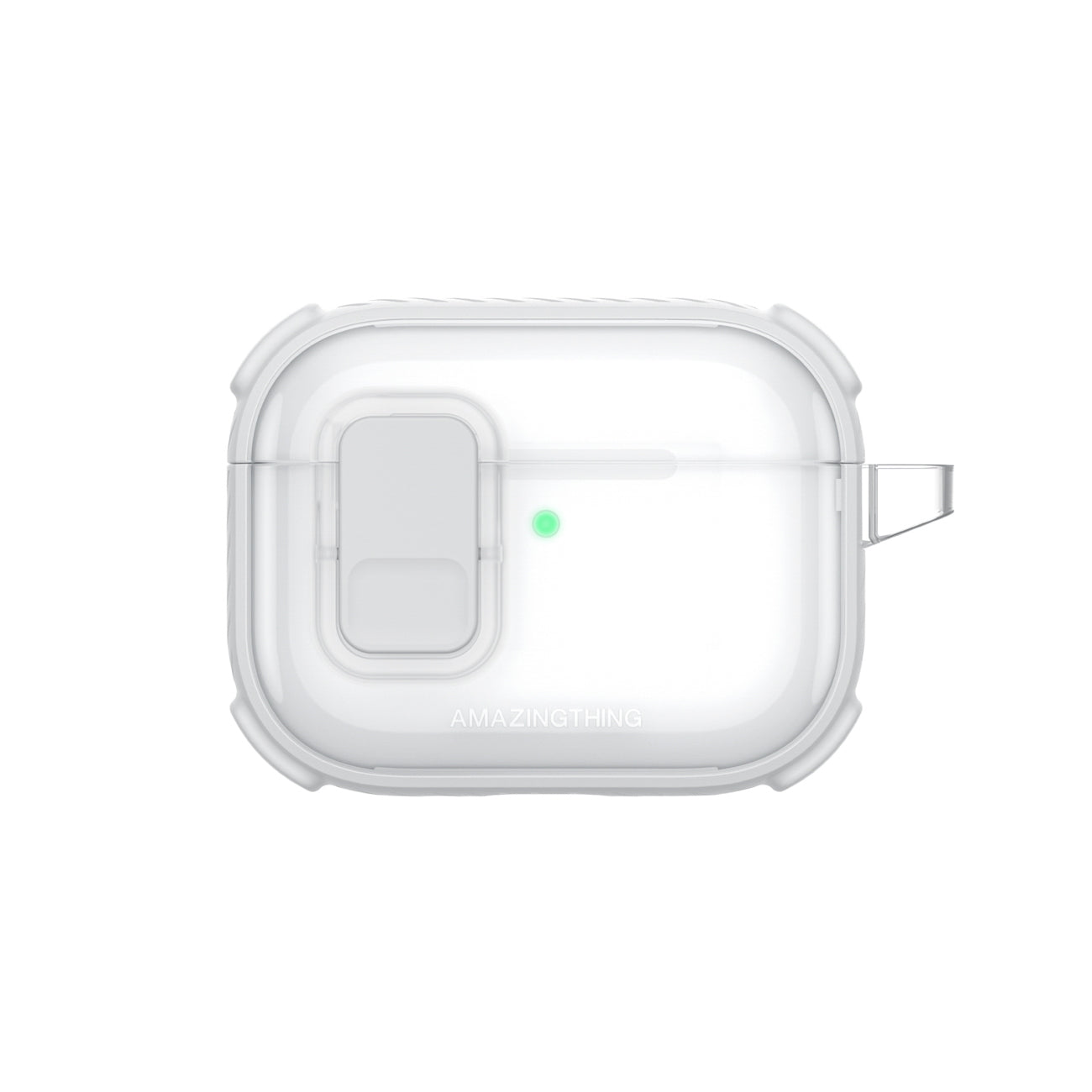 Skaidrus „AmazingThing Titan Pro Mag Case“, skirtas AirPods Pro 3 - White