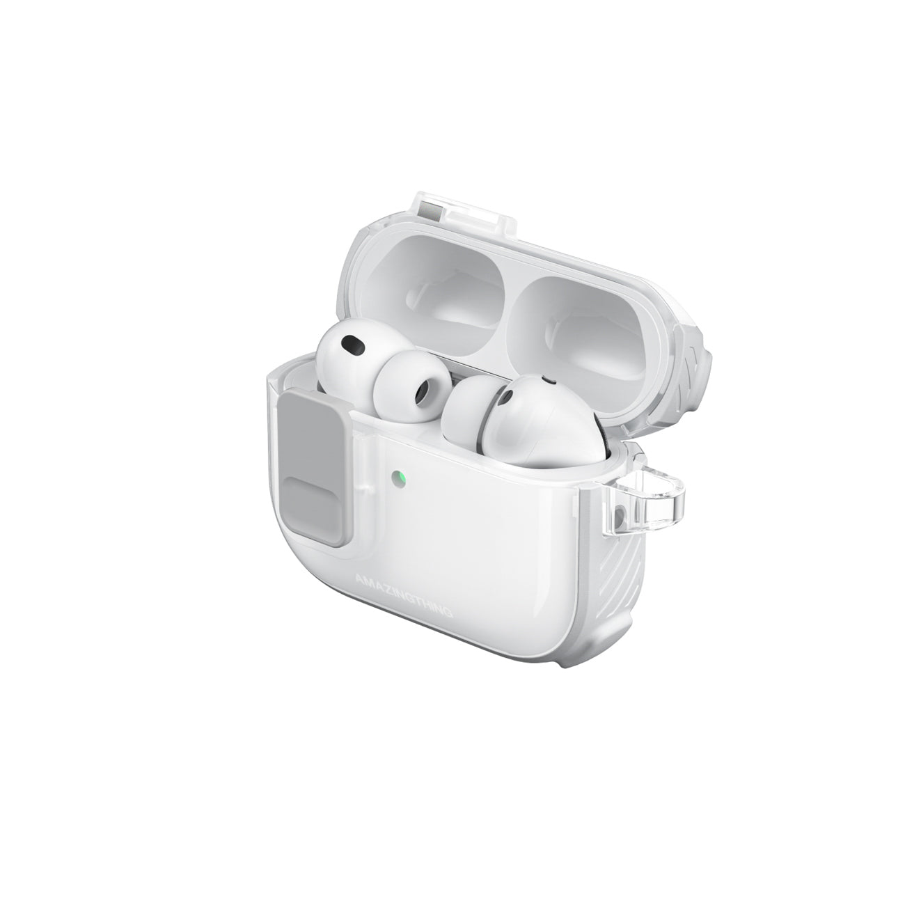 Skaidrus „AmazingThing Titan Pro Mag Case“, skirtas AirPods Pro 3 - White