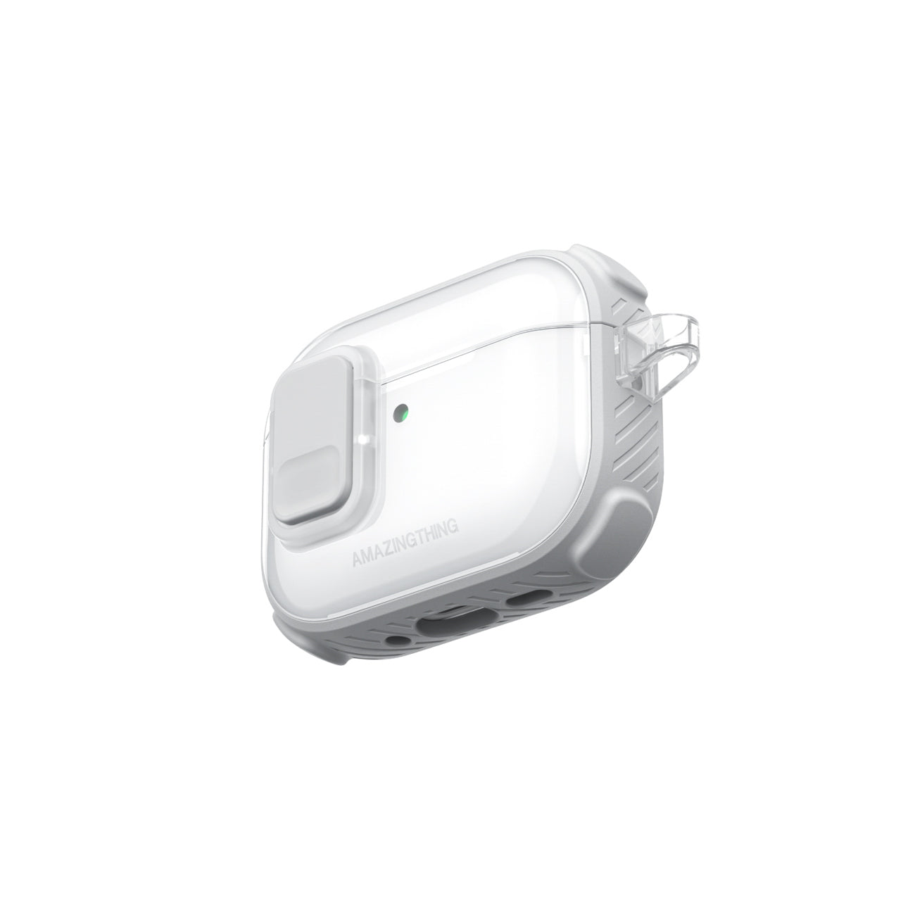Skaidrus „AmazingThing Titan Pro Mag Case“, skirtas AirPods Pro 3 - White
