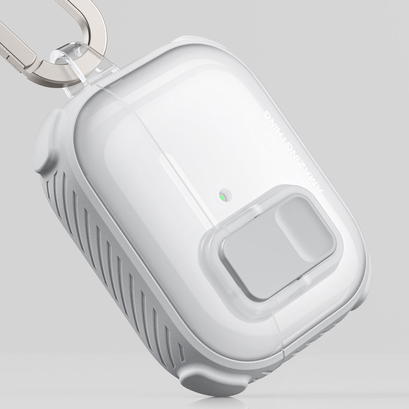 Skaidrus „AmazingThing Titan Pro Mag Case“, skirtas AirPods Pro 3 - White