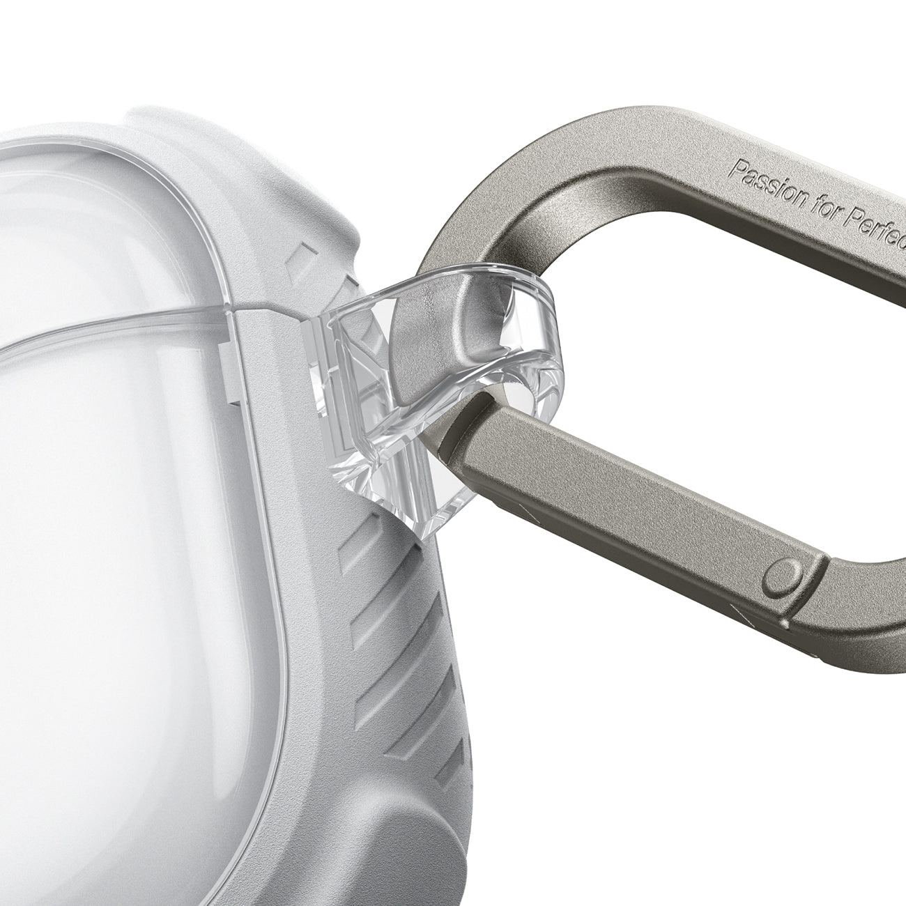 Skaidrus „AmazingThing Titan Pro Mag Case“, skirtas AirPods Pro 3 - White