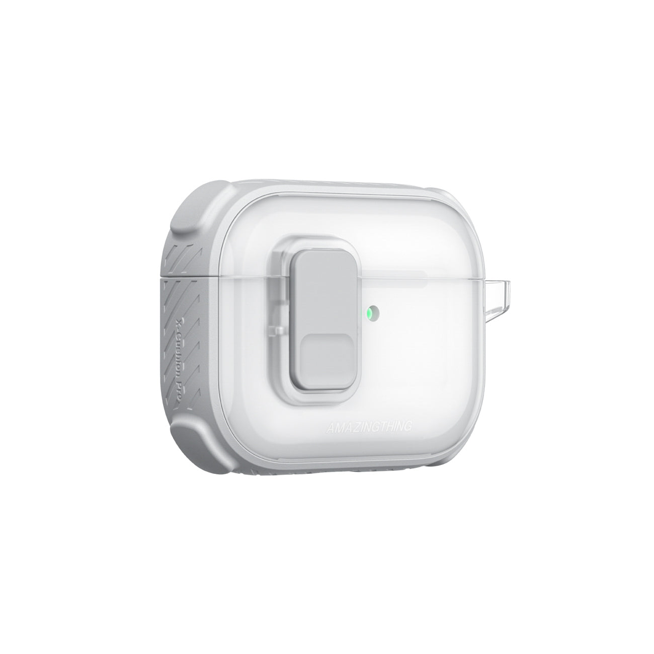 Skaidrus „AmazingThing Titan Pro Mag Case“, skirtas AirPods Pro 3 - White