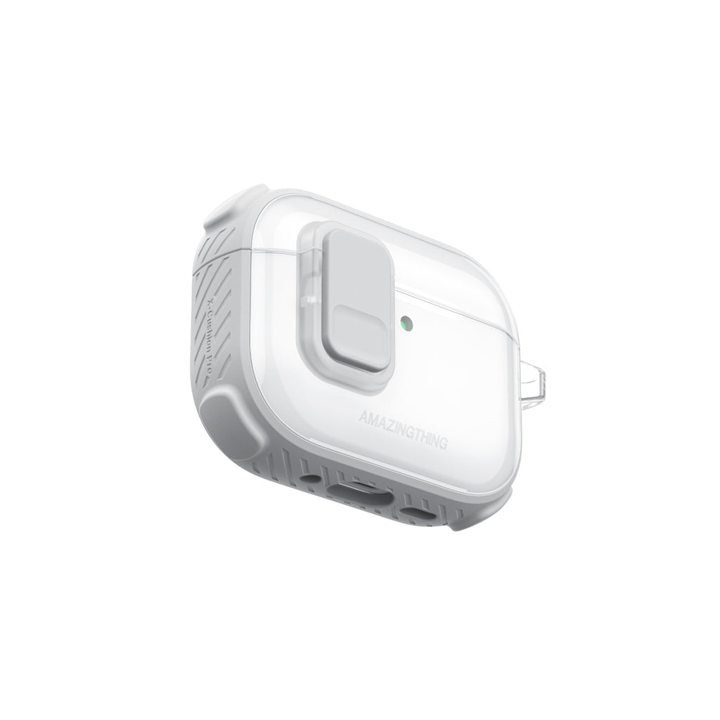 Skaidrus „AmazingThing Titan Pro Mag Case“, skirtas AirPods Pro 3 - White
