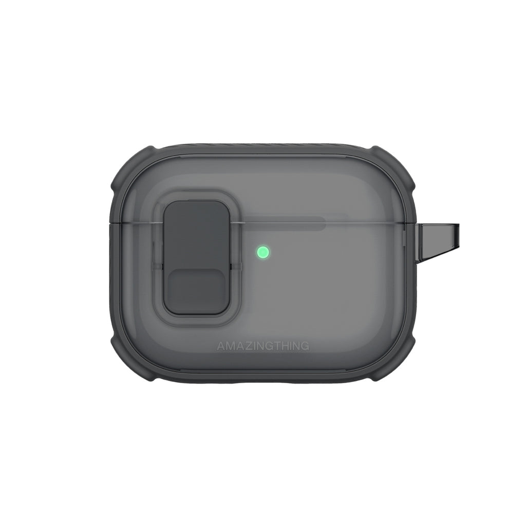 Skaidrus „AmazingThing Titan Pro Mag Case“, skirtas AirPods Pro 3 - Black