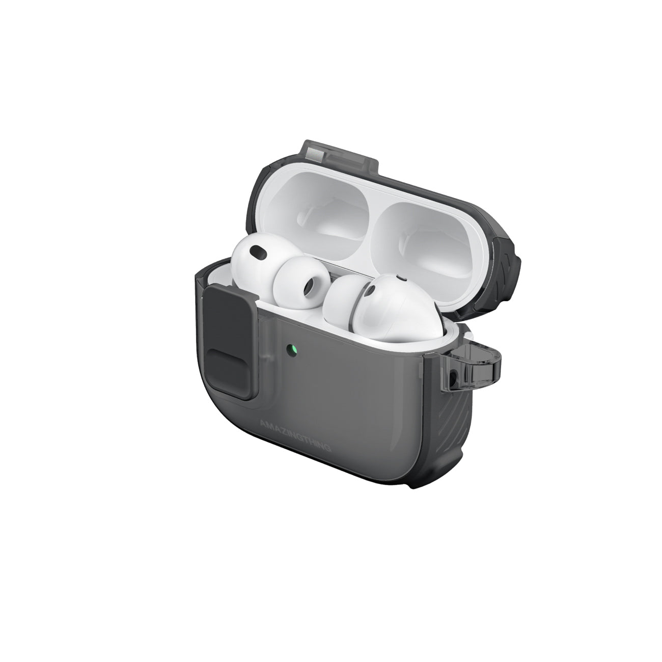 Skaidrus „AmazingThing Titan Pro Mag Case“, skirtas AirPods Pro 3 - Black