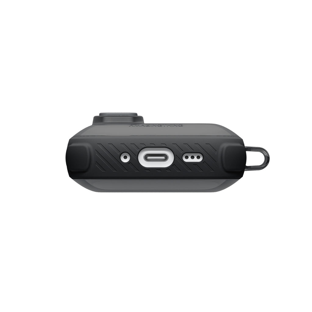 Skaidrus „AmazingThing Titan Pro Mag Case“, skirtas AirPods Pro 3 - Black