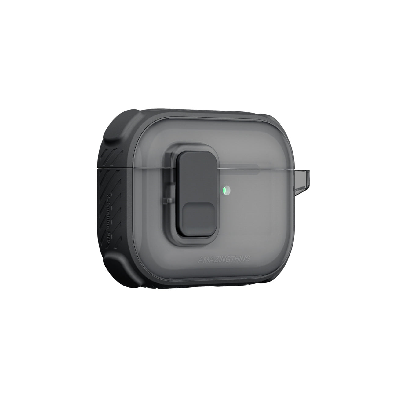 Skaidrus „AmazingThing Titan Pro Mag Case“, skirtas AirPods Pro 3 - Black