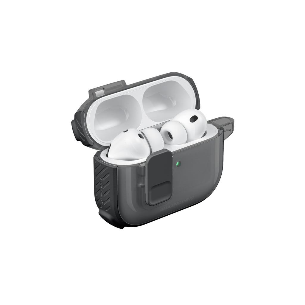 Skaidrus „AmazingThing Titan Pro Mag Case“, skirtas AirPods Pro 3 - Black