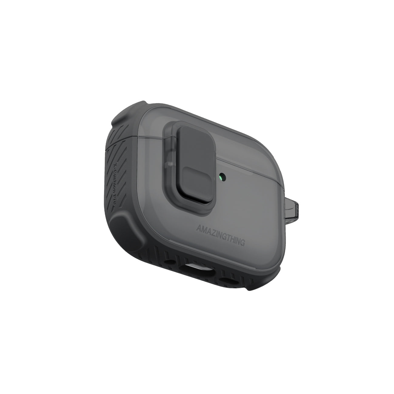 Skaidrus „AmazingThing Titan Pro Mag Case“, skirtas AirPods Pro 3 - Black