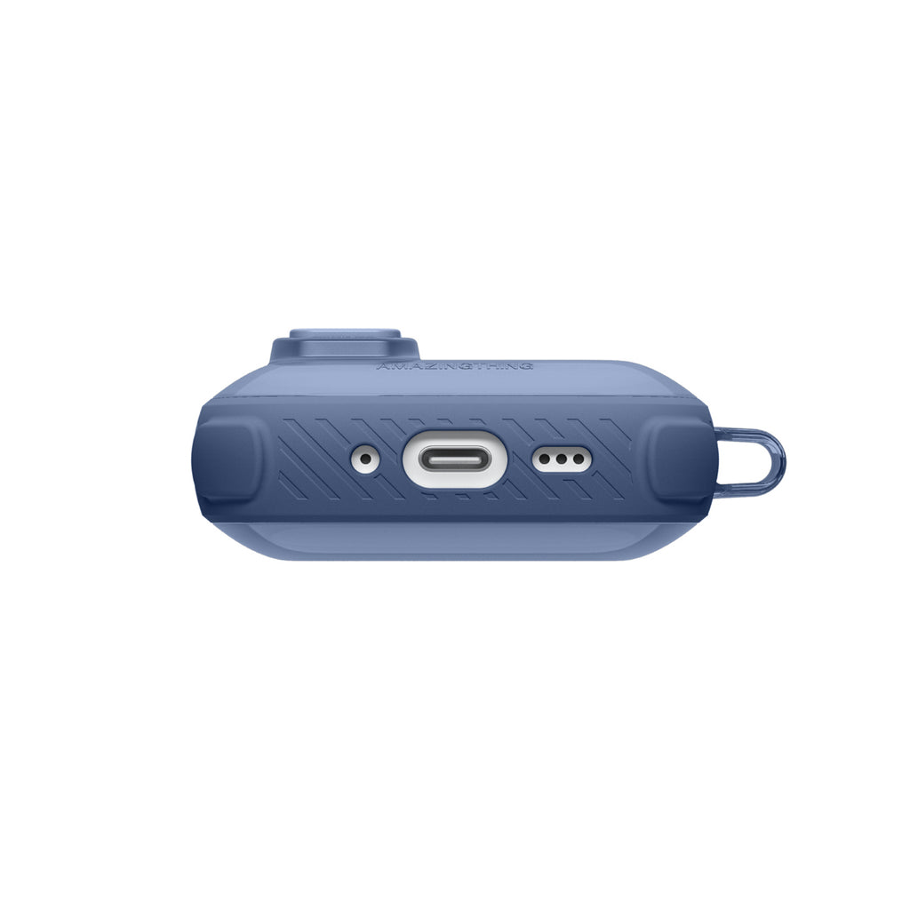 Skaidrus „AmazingThing Titan Pro Mag Case“, skirtas AirPods Pro 3 - Blue