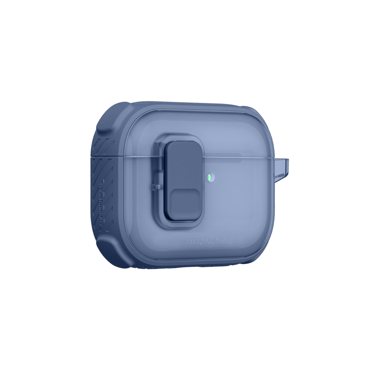 Skaidrus „AmazingThing Titan Pro Mag Case“, skirtas AirPods Pro 3 - Blue