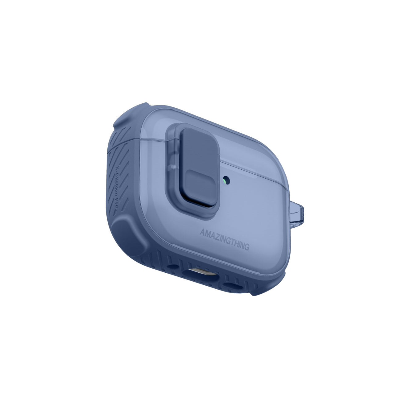 Skaidrus „AmazingThing Titan Pro Mag Case“, skirtas AirPods Pro 3 - Blue