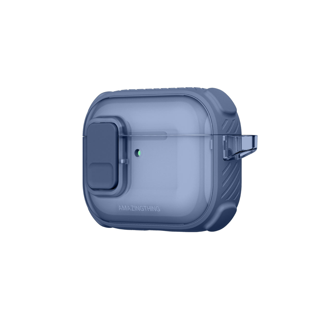 Skaidrus „AmazingThing Titan Pro Mag Case“, skirtas AirPods Pro 3 - Blue