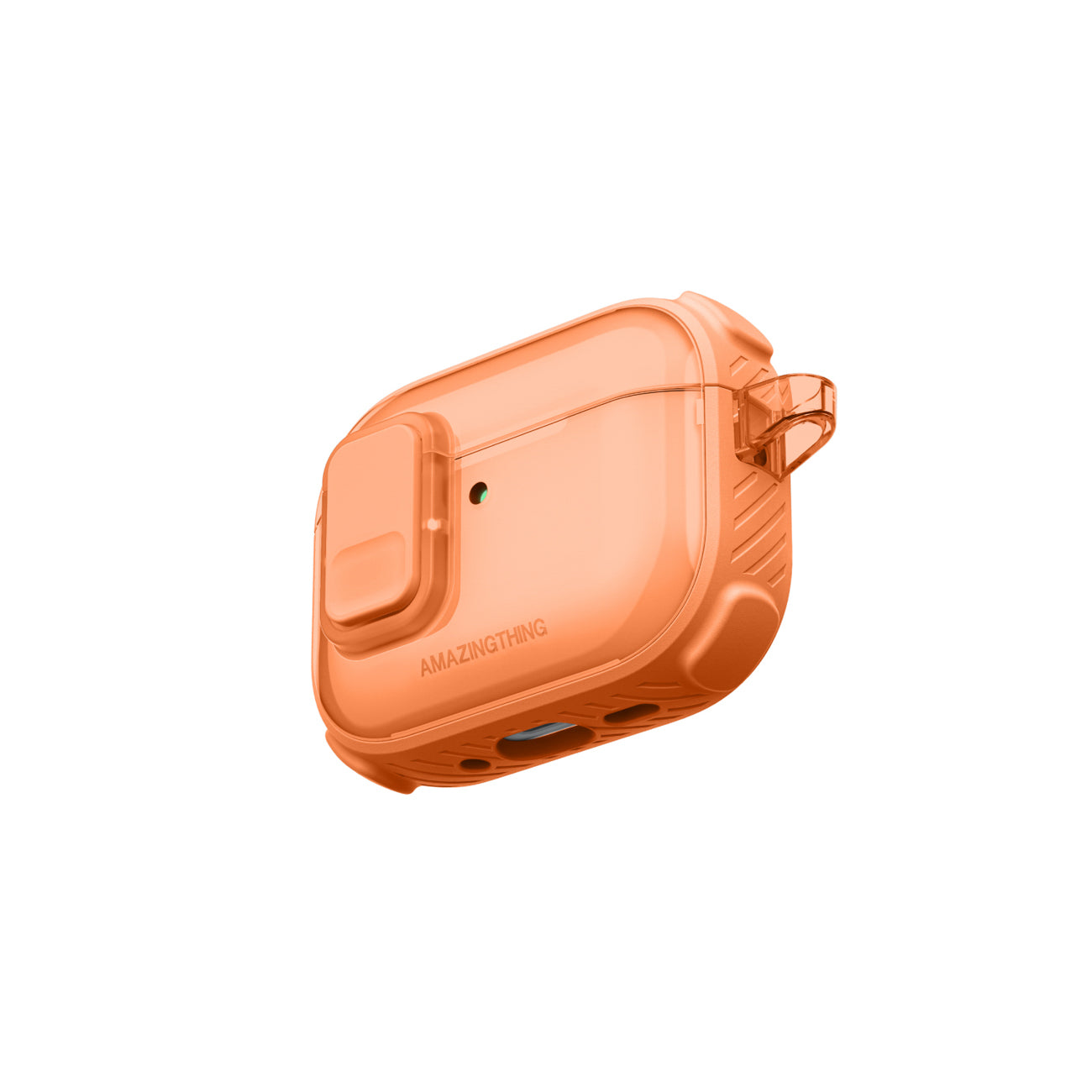 Skaidrus „AmazingThing Titan Pro Mag Case“, skirtas AirPods Pro 3 - Orange