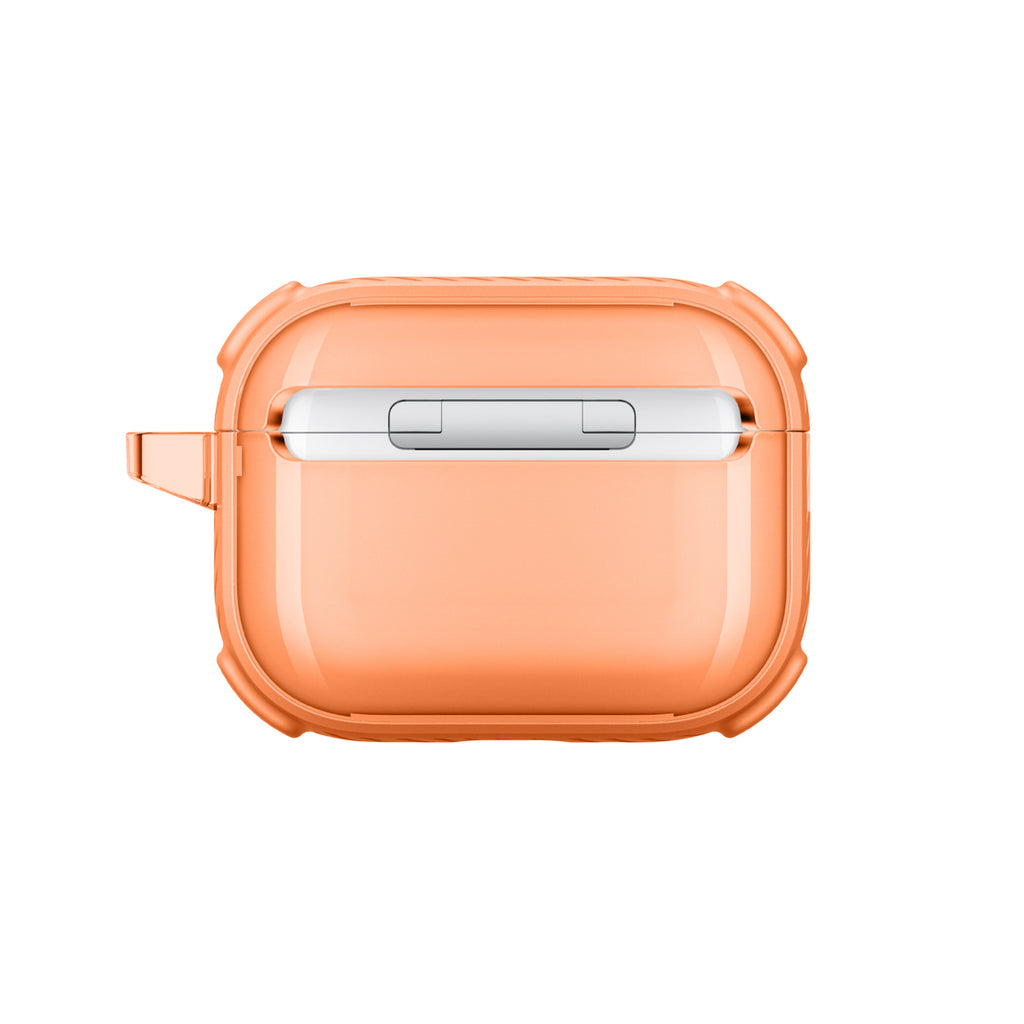 Skaidrus „AmazingThing Titan Pro Mag Case“, skirtas AirPods Pro 3 - Orange