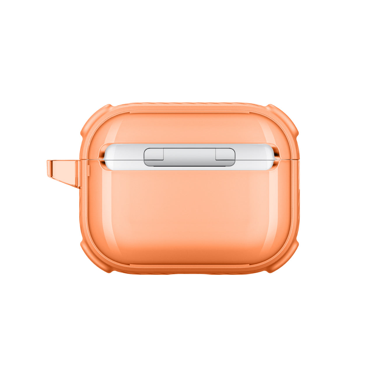 Skaidrus „AmazingThing Titan Pro Mag Case“, skirtas AirPods Pro 3 - Orange