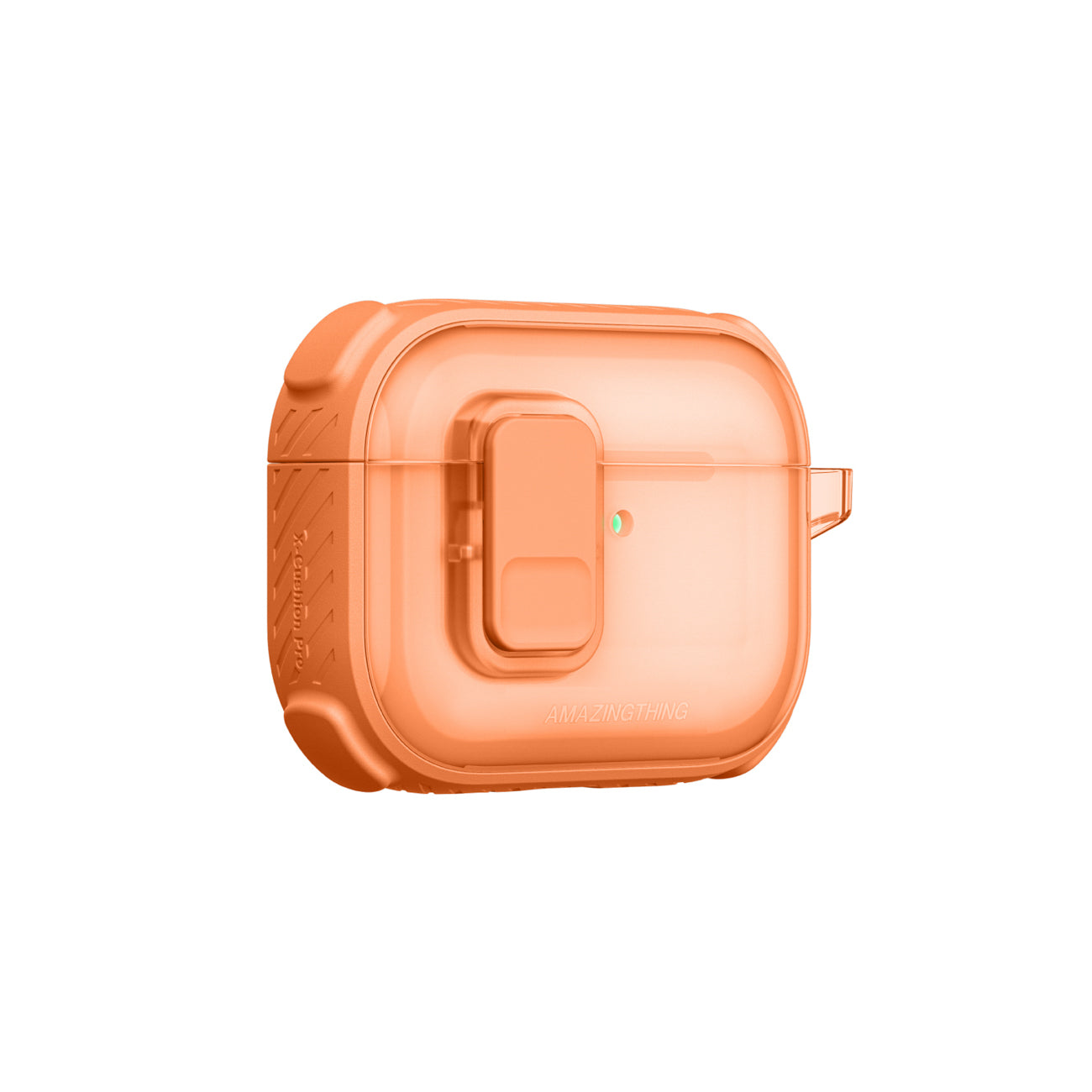 Skaidrus „AmazingThing Titan Pro Mag Case“, skirtas AirPods Pro 3 - Orange