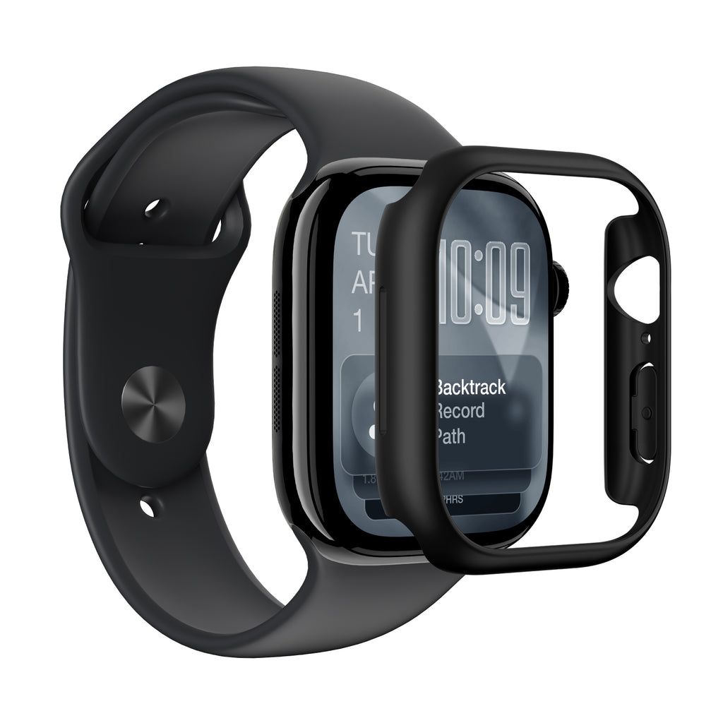 „AmazingThing“ minimalus apsauginis dėklas, skirtas Apple Watch Series 11 46mm – juodas -- Apple Watch 11 (46 mm)
