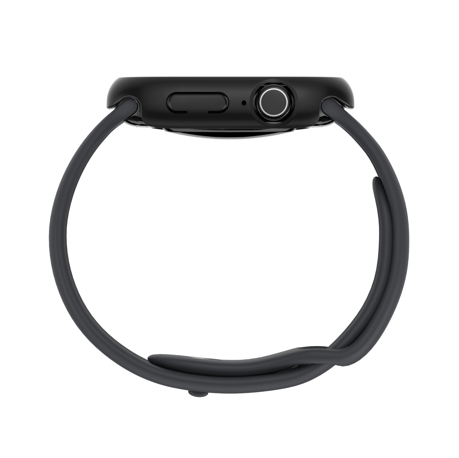 „AmazingThing“ minimalus apsauginis dėklas, skirtas Apple Watch Series 11 46mm – juodas -- Apple Watch 11 (46 mm)