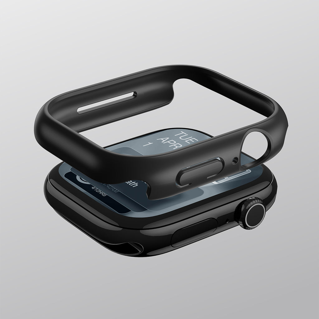 „AmazingThing“ minimalus apsauginis dėklas, skirtas Apple Watch Series 11 46mm – juodas -- Apple Watch 11 (46 mm)